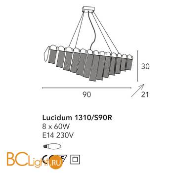 Подвесной светильник Bellart Lucidum 1310/S90R 05/V01 - Схема