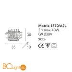 Настенный светильник Bellart Matrix 1370/A2L 17 - Схема