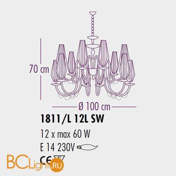 Люстра Bellart Milady 1811/L12L 05/P09 - Схема