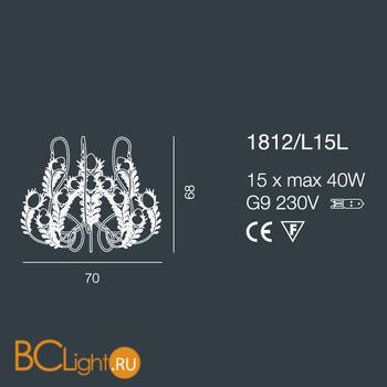 Люстра Bellart Musa 1812/L15L 04/V01 - Схема
