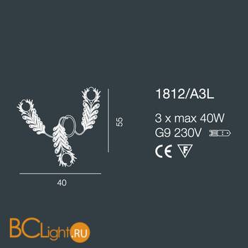 Бра Bellart Musa 1812/A3L 04/V01 - Схема