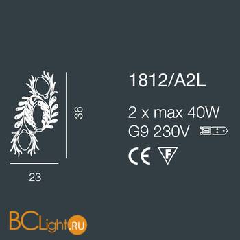 Бра Bellart Musa 1812/A2L 04/V01 - Схема