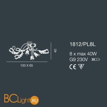 Потолочная люстра Bellart Musa 1812/PL8L 04/V01 - Схема