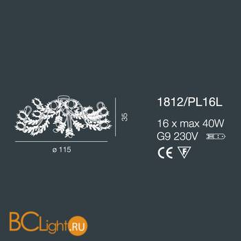 Потолочная люстра Bellart Musa 1812/PL16L 04/V01 - Схема