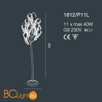 Торшер Bellart Musa 1812/P11L 04/V01 - Схема
