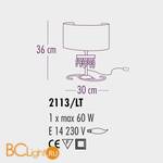 Настольная лампа Bellart Onda 2113/LT 17 - Схема