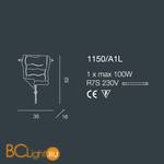 Настенный светильник Bellart Poeme 1150/A1L 10/V01 - Схема