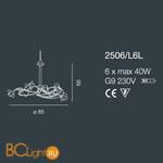 Люстра Bellart Rose 2506/L6L 01/V11 - Схема