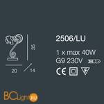 Настольная лампа Bellart Rose 2506/LU 01/V10 - Схема