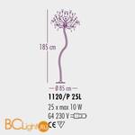 Напольный светильник Bellart Soffio 1120/P25L 03/V05 - Схема