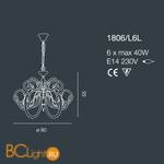 Люстра Bellart Vanity 1806/L6L 05/V01 - Схема