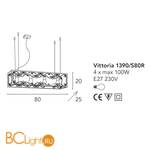 Подвесной светильник Bellart Vittoria 1390/S80R 05/V01 - Схема