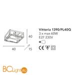 Потолочный светильник Bellart Vittoria 1390/PL40Q 05/V01 - Схема