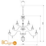 Люстра Bogate's Alletro 520/20+14+8 Strotskis - Схема