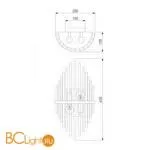 Бра Bogate's Allure 355/2 хром a057232 - Фото 1