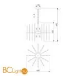 Подвесной светильник Bogate's Allure 355/6 Smart хром a057233 - Фото 1