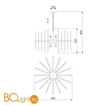 Подвесной светильник Bogate's Allure 356/8 Smart a057237 - Фото 1