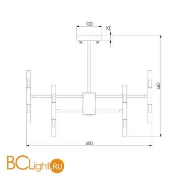 Люстра Bogate's Bastone 345 хром - Фото 2