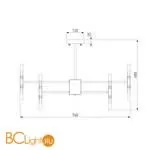 Люстра Bogate's Bastone 351 золото / белый - Фото 2