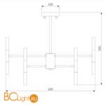 Потолочная люстра Bogate's Bastone 350 золото / белый a054006 (умный дом) - Схема