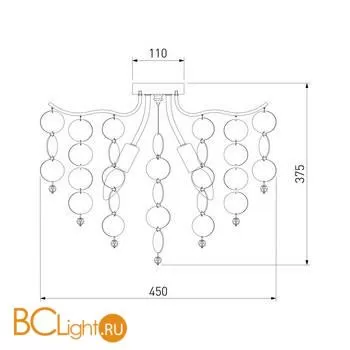 Люстра Bogate's Bolla 334/5 хром - Фото 1