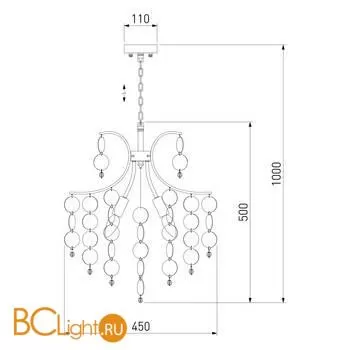 Люстра Bogate's Bolla 335/5 хром - Фото 1