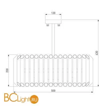 Люстра Bogate's Castellie 362/5 серебро a058075 - Фото 2