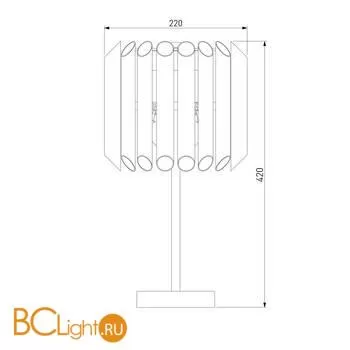 Настольная лампа Bogate's Castellie 01107/3 серебро a058081 - Фото 2