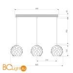 Подвесной светильник Bogate's Cedro 304/3 - Схема