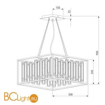 Подвесной светильник Bogate's Cella 377/6 a061525 - Фото 5