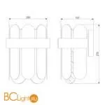 Настенный светильник Bogate's Conte 332/1 латунь - Фото 1