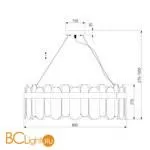 Подвесной светильник Bogate's Conte 333/10 хром a052688 - Фото 1