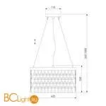 Подвесной светильник Bogate's Corazza 317/6 шампань - Фото 1