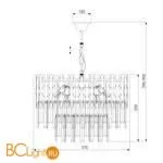 Люстра Bogate's Deseo 337/8 золото / черный - Фото 1