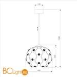 Подвесной светильник Bogate's Drops 430/1 22W - Схема