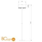 Торшер Bogate's Elisa 01096/3 Strotskis - Схема