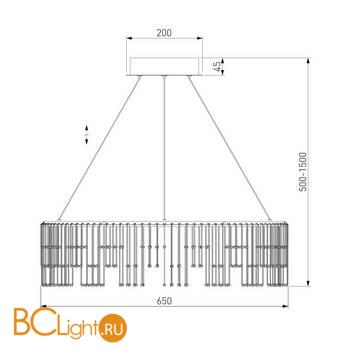 Подвесной светильник Bogate's Firefly 454/1 a066490 - Схема
