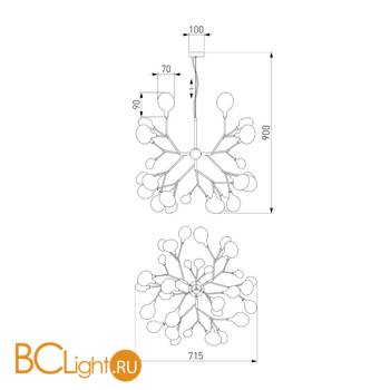 Люстра Bogate's Foglia 541 - Схема