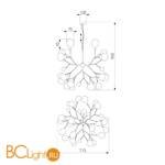 Люстра Bogate's Foglia 541 - Схема
