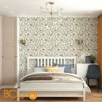 Люстра Bogate's Foglia 342 золото / белый