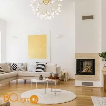 Люстра Bogate's Foglia 344 золото / белый