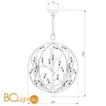 Подвесной светильник Bogate's Forum 297/6 Strotskis - Схема