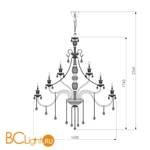 Люстра Bogate's Gabrielle 336 Strotskis - Схема