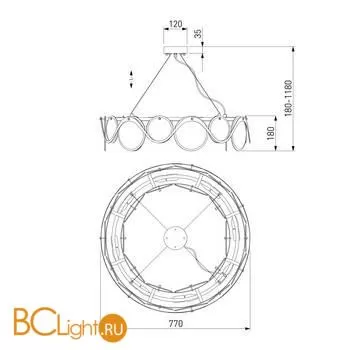 Люстра Bogate's Galicia 353/8 хром - Фото 2