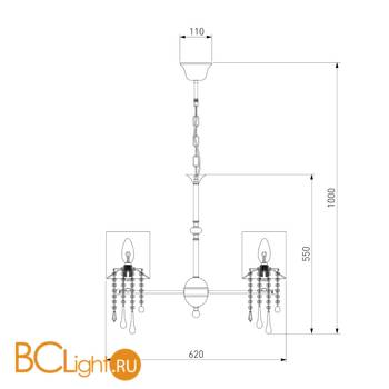 Люстра Bogate's Glamour 300/5 Strotskis - Схема