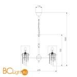 Люстра Bogate's Glamour 300/5 Strotskis - Схема