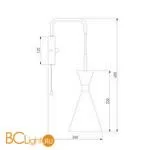 Бра Bogate's Glustin 316/1 латунь / черный - Фото 1