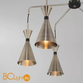 Люстра Bogate's Glustin 316/6 латунь / черный - Фото 1