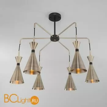 Люстра Bogate's Glustin 316/6 латунь / черный - Фото 0