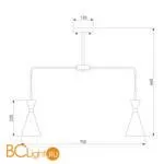 Люстра Bogate's Glustin 316/6 латунь / черный - Фото 2